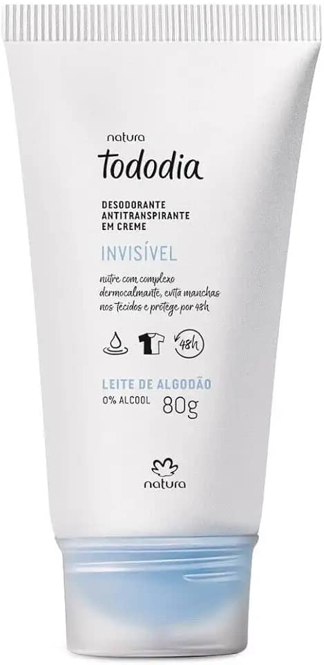 NATURA TODODIA DESODORANTE CREME ALGODAO INVISIVEL 80G