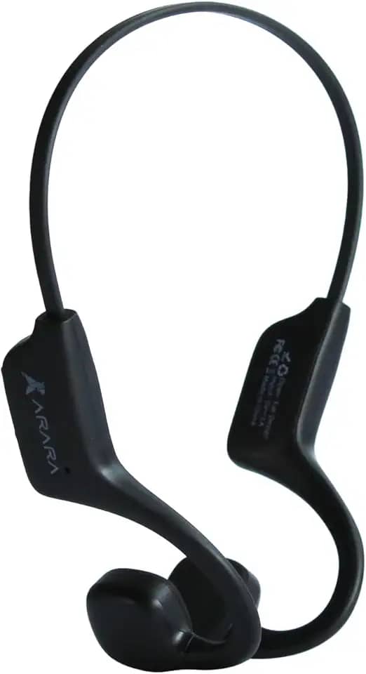 VERDE Fone de Ouvido Esportivo Bluetooth com Condução Óssea USB Resistente ao Suor e à Água IPX4, Preto