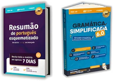 Kit 2 Livros: Resumão de Redação Esquematizado + Gramática Simplificada 6.0 | Guia Prático para ENEM e Concursos