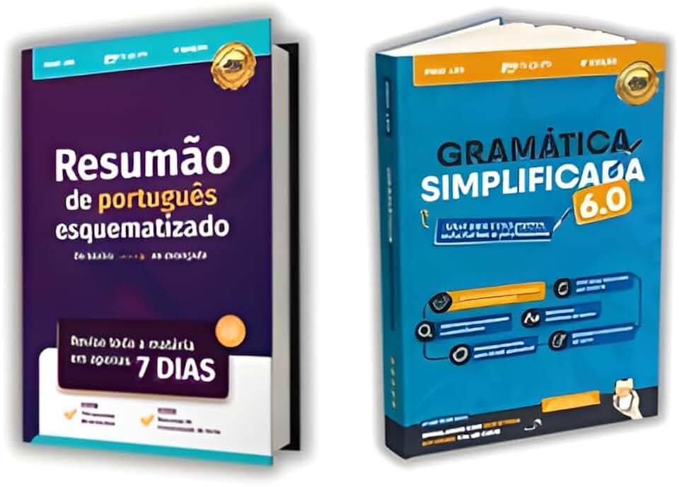 Kit 2 Livros: Resumão de Redação Esquematizado + Gramática Simplificada 6.0 | Guia Prático para ENEM e Concursos
