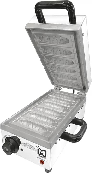 Maquina de Crepe Suíço Palito 6 crepes Profissional 127