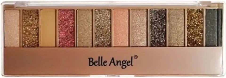 B ANGEL PALETA SOMBRA+GLITTER 12 CORES B146