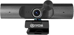 Oivom Webcam Com Microfone E Alto-Falante, Capa De Privacidade Para Câmera Usb 3 Em 1, Plug-Play, Streaming Conferências, Grande Angular (Microfone Alto-Falante 1080P)
