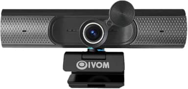 Oivom Webcam Com Microfone E Alto-Falante, Capa De Privacidade Para Câmera Usb 3 Em 1, Plug-Play, Streaming Conferências, Grande Angular (Microfone Alto-Falante 1080P)