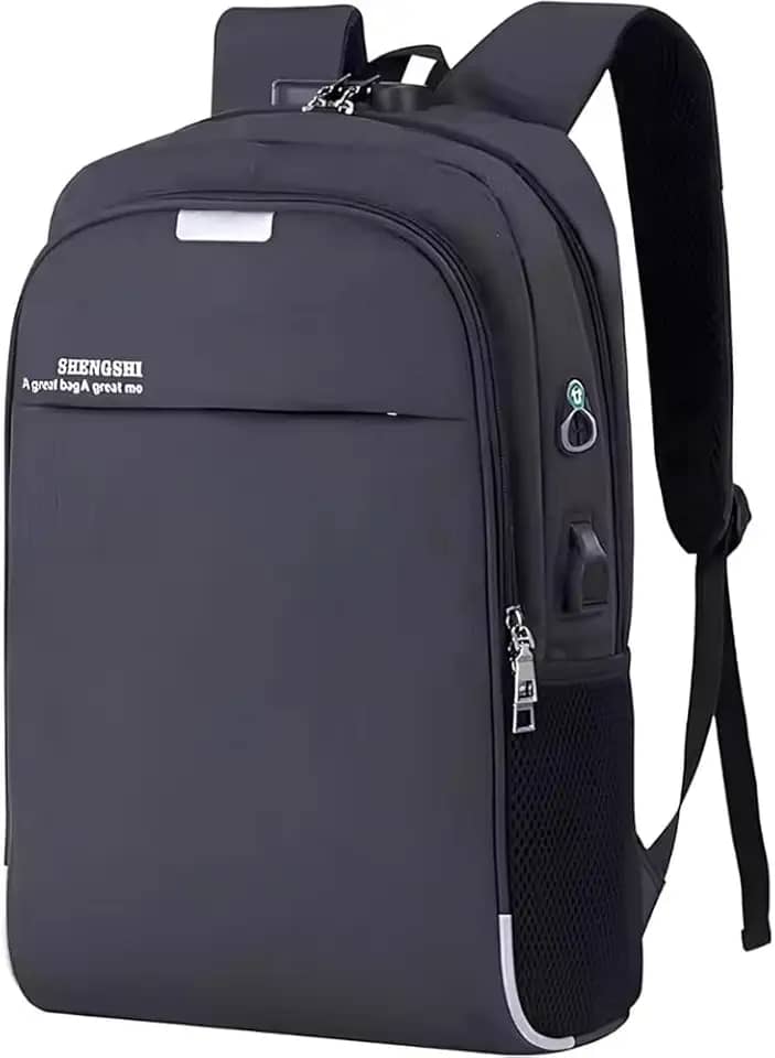 Mochila Executiva Unissex para Notebook até 15.6' - com Entrada USB e Passa-fio para fone – Ideal para Faculdade, Trabalho e Viagens – Antifurto, Resistente e Confortável