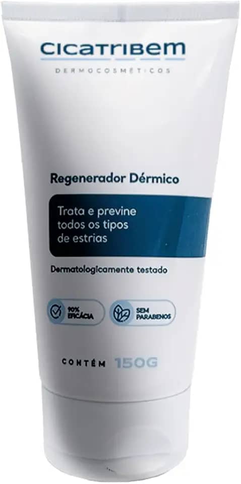 Creme para Estrias Cicatribem 150g - Creme Corporal Previne Estrias e Hidrata com 96% de Eficácia