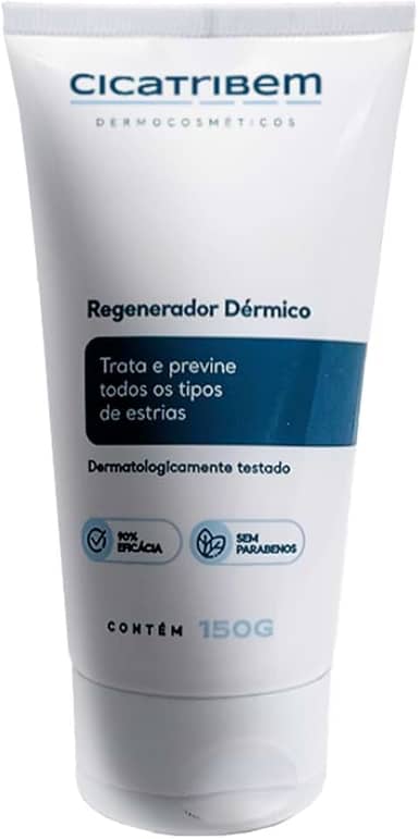 Creme para Estrias Cicatribem 150g - Creme Corporal Previne Estrias e Hidrata com 96% de Eficácia