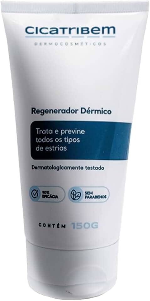 Creme para Estrias Cicatribem 150g - Creme Corporal Previne Estrias e Hidrata com 96% de Eficácia