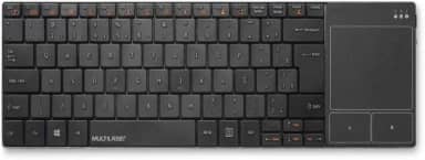 Teclado para Smart TV sem Fio com Touch Pad, Multilaser, Windows, Preto