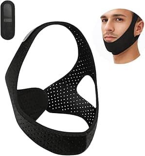 Máscara Anti Ronco Ajustável – Suave e Respirável para Dormir Melhor, Solução Confortável para Ronco, Alívio de Boca Seca