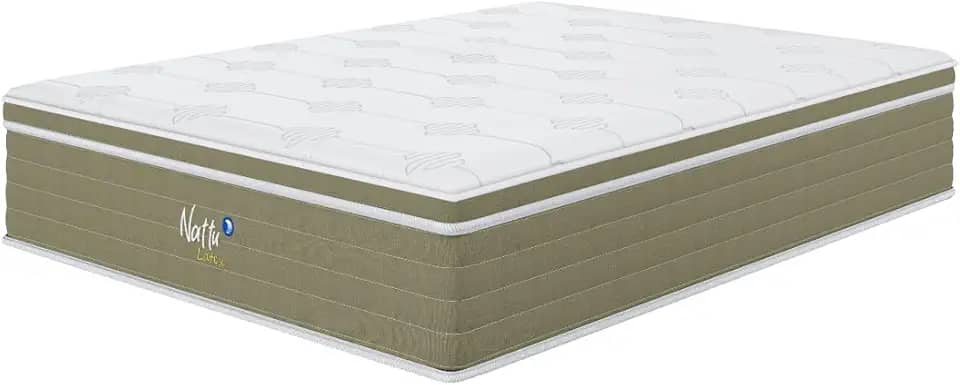 Colchão Sonos Nattu Látex Casal Mola Ensacada 138x188x34