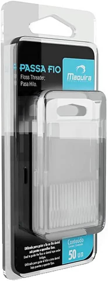 Passa Fio Dental Maquira 50 Unidades Auxilia O Uso Do Fio