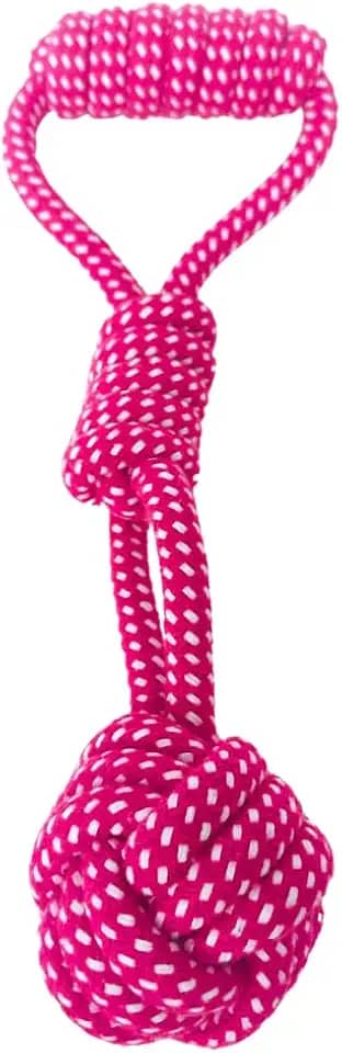 Chalesco Brinquedo de Corda Rope Catchball para Cães (Cor Sortida)