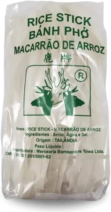 Macarrão de Arroz Largo Rice Stick 5mm - 300 gramas