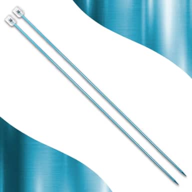 Par De Agulha De Tricô Alumínio - Círculo - 3,0 Mm - Nybc