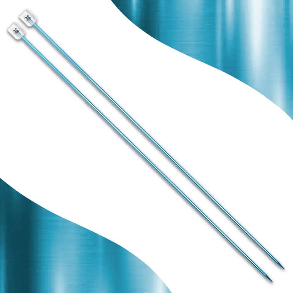 Par De Agulha De Tricô Alumínio - Círculo - 3,0 Mm - Nybc