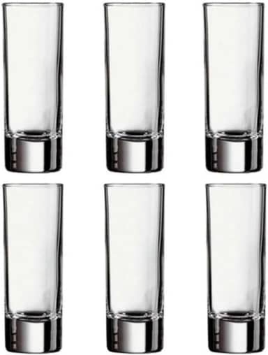 Jogo 6 copos dose shot vodka tequila 70ML vidro transparente