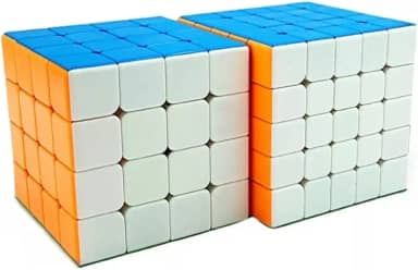 Kit Cubo Mágico Quebra Cabeça Profissional Moyu 4x4 E 5x5