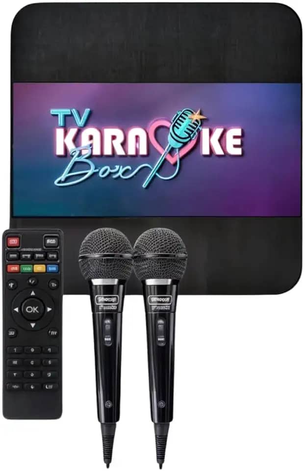 Karaoke Box 18mil Músicas + 2 Microfones com Fio