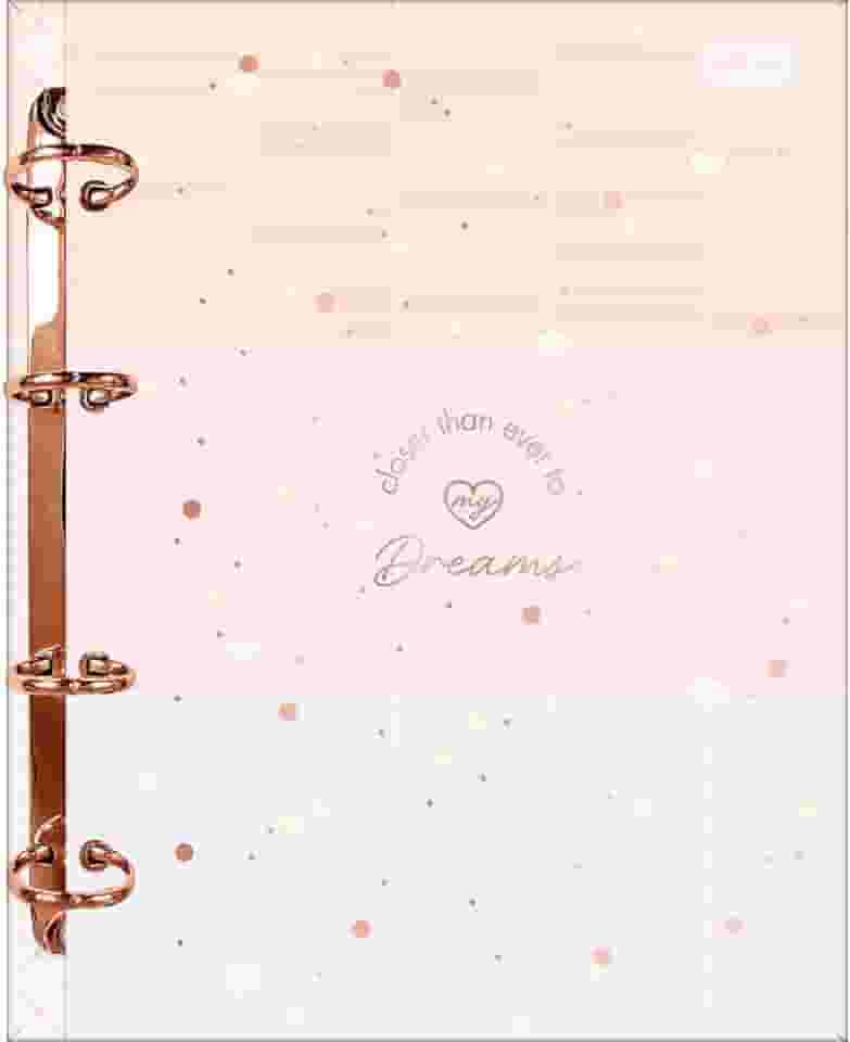 Tilibra - Caderno Argolado Cartonado Colegial, Soho, 310301, 17.7x24cm, Rosa Claro, 80 Folhas