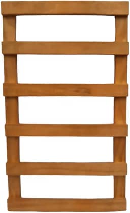 Tudo Jardim Treliça para Plantas Trepadeiras Pinus 30x50 cm Stain Mogno