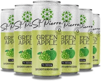 Combo Pack 6 latas Refrigerante Diet Zero Açúcar 310ml Pierre (Green Apple)