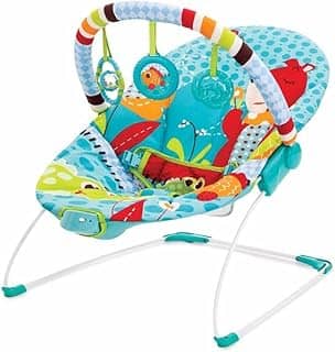 Cadeira De Descanso Musical E Vibratória Urso, Mastela, Azul, Médio