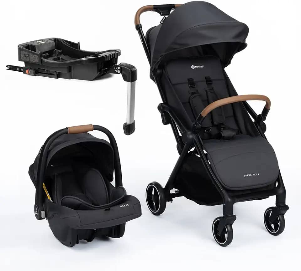 Travel System Safety 1st, Spark Plus Trio, com Isofix, 0 meses a 22 kg, Black Graphite