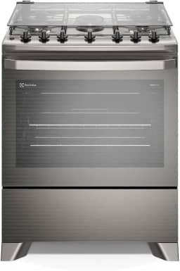 Fogão Electrolux 5 Bocas Experience com VaporBake Prata FE5TC