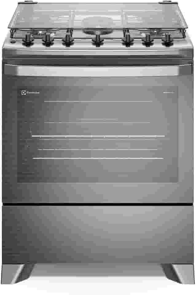 Fogão Electrolux 5 Bocas Experience com VaporBake Prata FE5TC