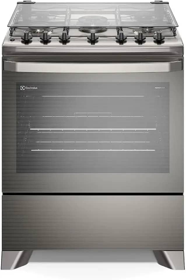 Fogão Electrolux 5 Bocas Experience com VaporBake Prata FE5TC