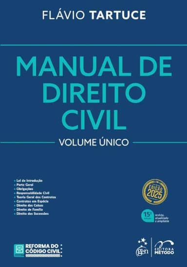 Manual de Direito Civil - Vol. Único - 15ª Edição 2025