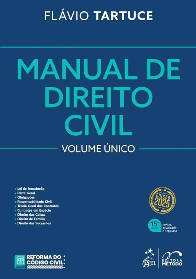 Manual de Direito Civil - Vol. Único - 15ª Edição 2025