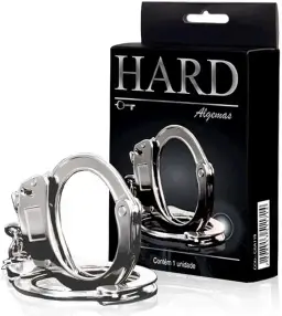 HARD - Algema Sensual Em Metal Reforçada Cromado REF:HA109MC