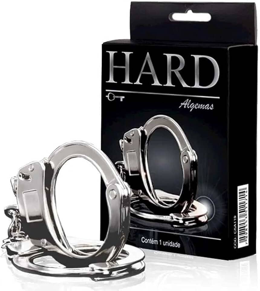 HARD - Algema Sensual Em Metal Reforçada Cromado REF:HA109MC