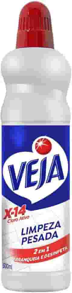 Veja Limpador X14 Limpeza Pesada 2Em1 Cloro Ativo 500 Ml 500 Ml