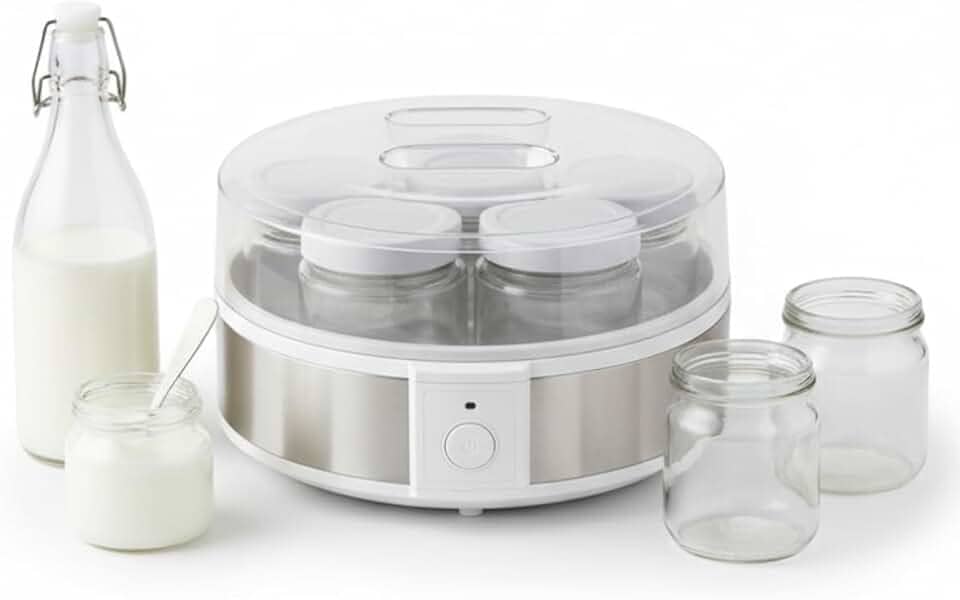 Iogurteira Elétrica Automática Compacta para Iogurte Caseiro e Natural (110, Volts)