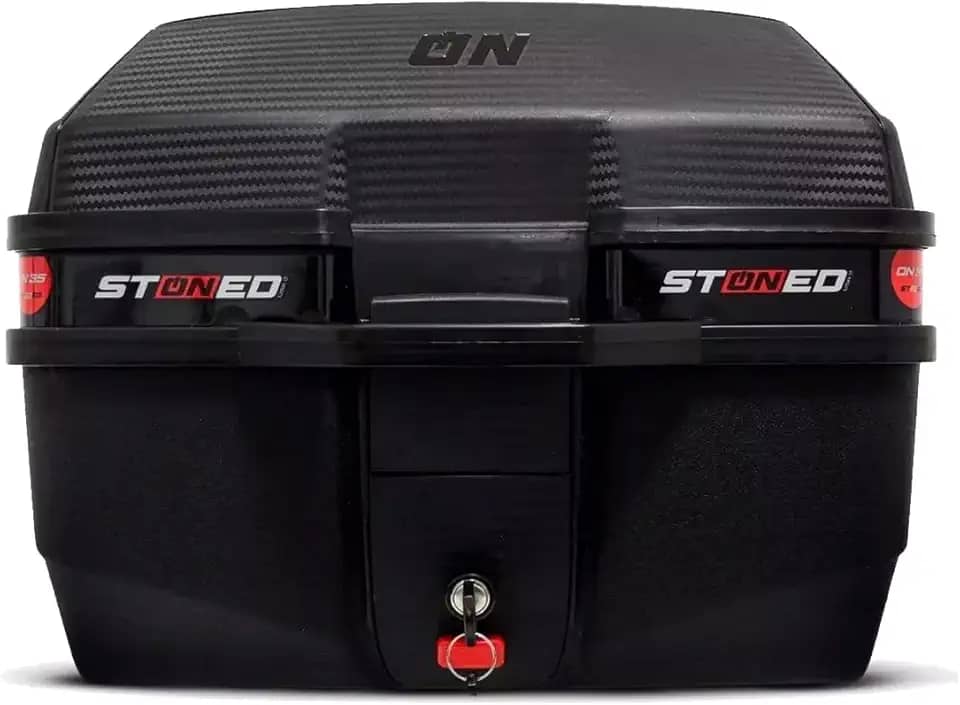 Bau Moto Bauleto 35 Litros Base Universal Traseiro Motociclista Motoboy