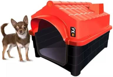 MY PET BRASIL Mecpet Casa Cachorro Home Class Nº1 Vermelha Vermelho Pequeno