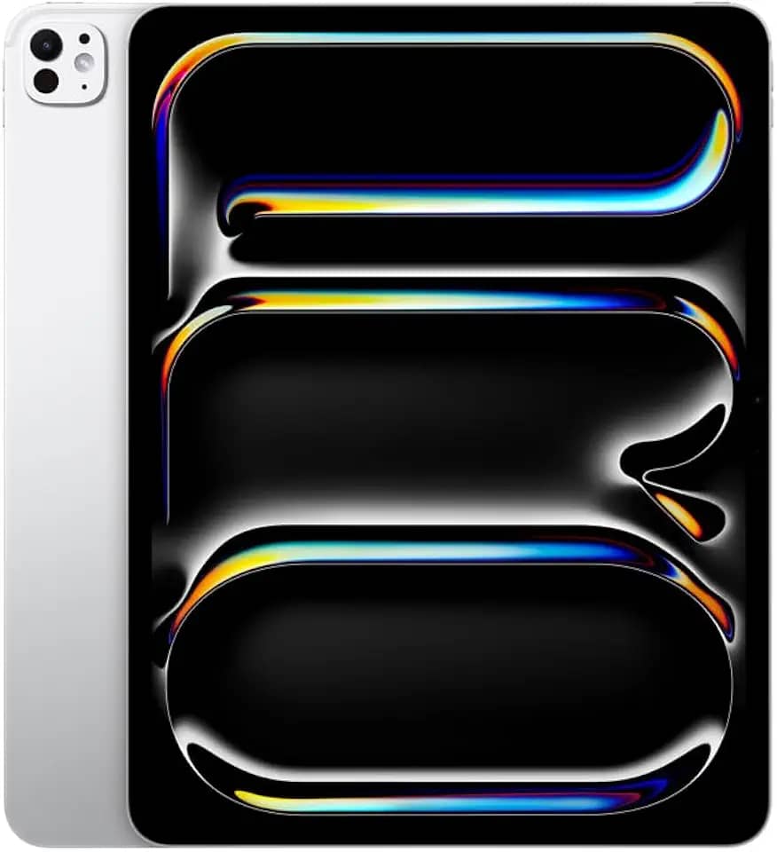 Apple 2024 iPad Pro de 13 polegadas (Wi-Fi, de 256 GB, Vidro convencional) - Prateado (M4)