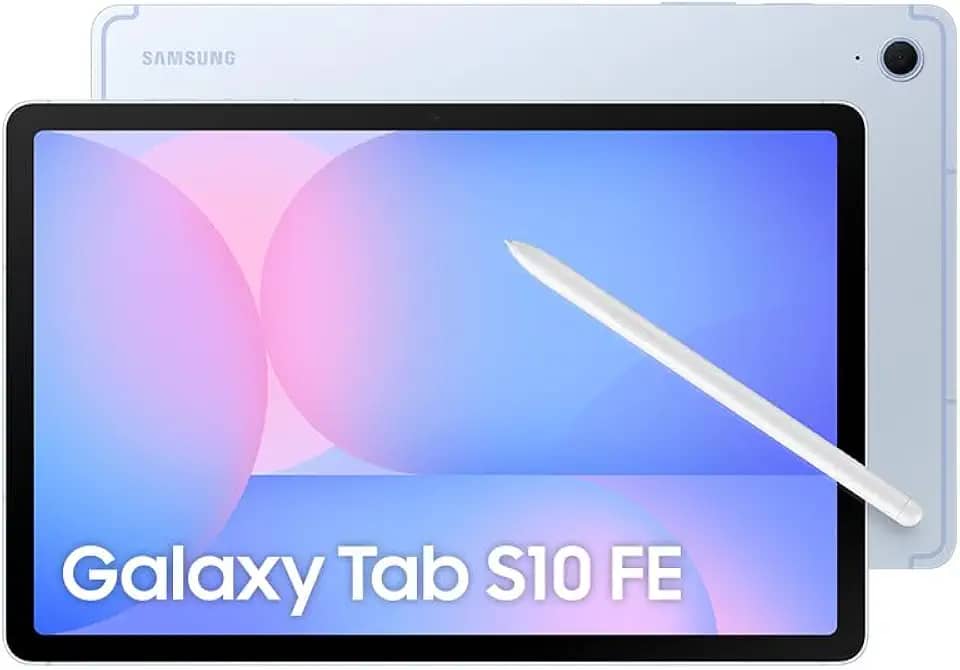 Tablet Samsung Galaxy Tab S10 FE, Azul, 10.9', Wifi, 128GB, 8GB RAM, Camera Traseira de 13MP, Câmera Frontal de 12MP Ultra Wide, Wifi 6, IP68, Android 15