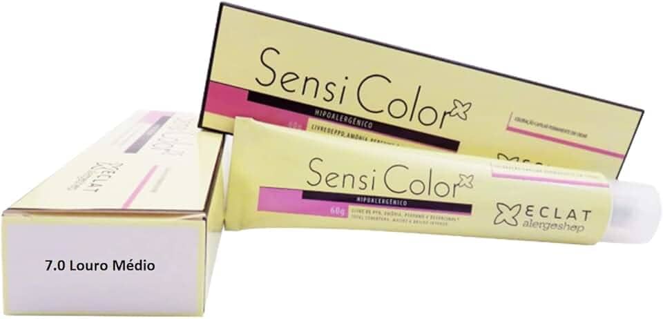 Tinta para Cabelo Sensi Color Hipoalergênica (Sensi Color 7.0 Louro Médio)