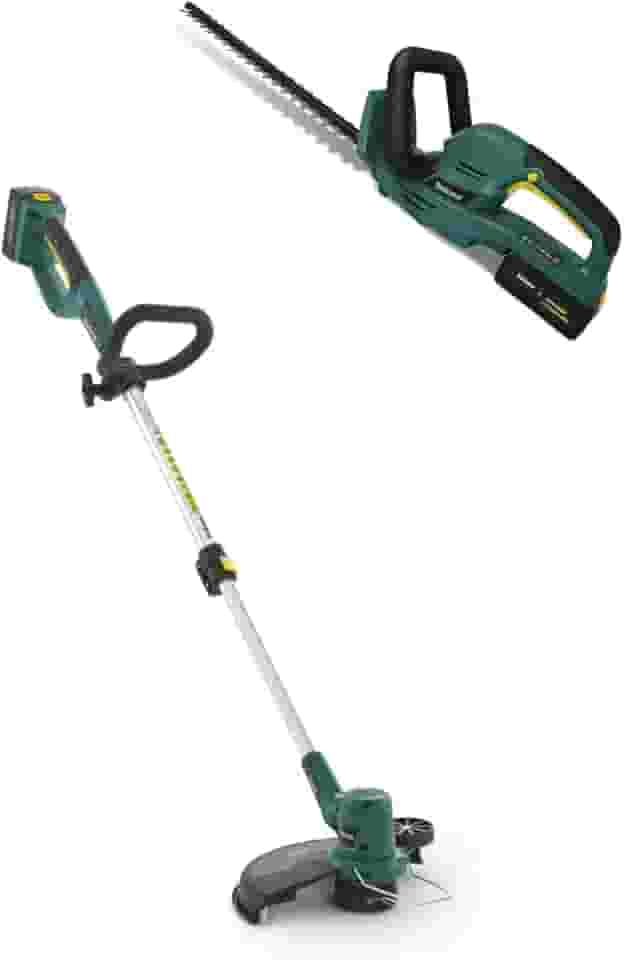 Combo Aparador de Grama + Aparador de Cerca Viva com Bateria 24V Lítio