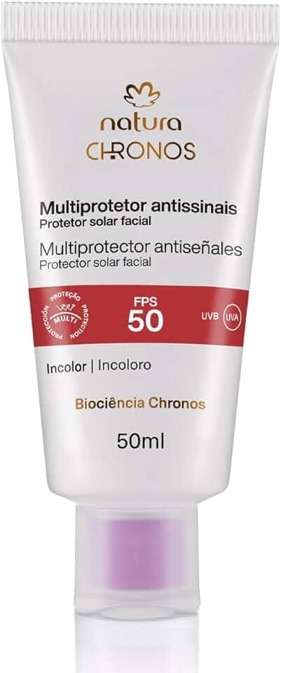 NATURA, NATURA CHRONOS MULTIPROTETOR ANTISSINAIS FACIAL FPS 50 50ml
