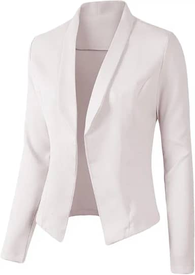 Terno feminino casual, terno de manga comprida, jaqueta feminina de manga comprida, jaqueta feminina pequena