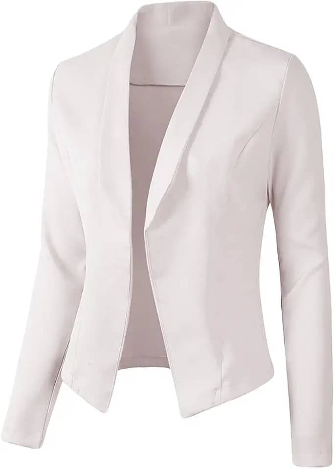 Terno feminino casual, terno de manga comprida, jaqueta feminina de manga comprida, jaqueta feminina pequena