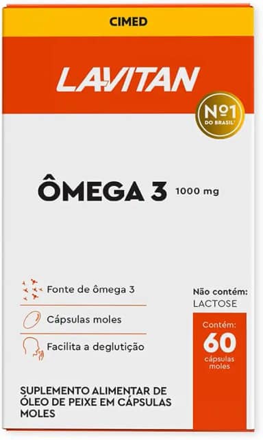 Lavitan Ômega 3 1000 mg - 60 cápsulas