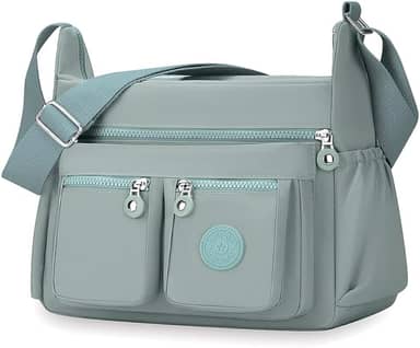 Bolsas transversais femininas bolsa de ombro espaçosa com vários bolsos bolsa tiracolo feminina