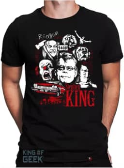 Camiseta Stephen King Terror Iluminado It A Coisa Filme Geek