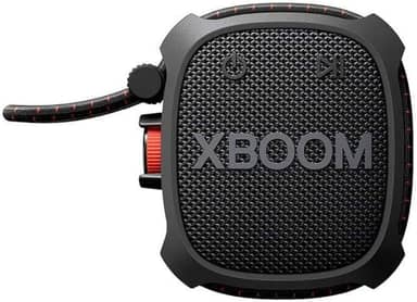 LG XBOOM Go XG2T Caixa de som Bluetooth portátil -Resistência militar, à prova d'água (IP67), 10 horas de Bateria e Cordão Ajustável